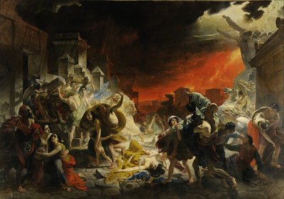 The Last Day of Pompeii, 1833 by Karl Pavlovich Bryullov